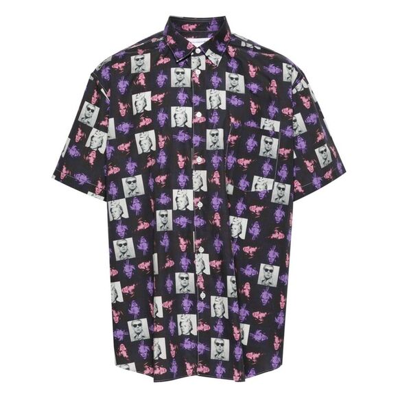 Comme Des Garçons Shirt Men Printed Cotton Shirt - Picture 1 of 5